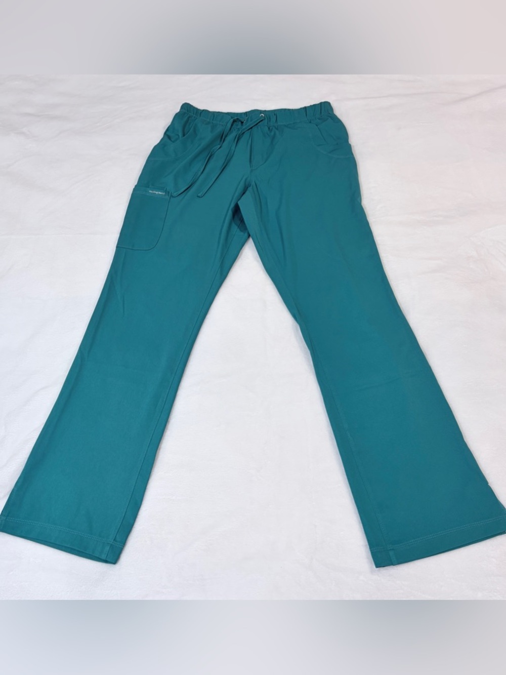 healing hands Teal Drawstring Medical Scrub Pants